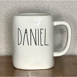 Rae Dunn Magenta White Black Daniel Oversized Farmhouse Coffee Tea Mug Cup New